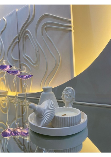 Luxury Elysium Taş Tozu Dekoratif Set 1 Adet
