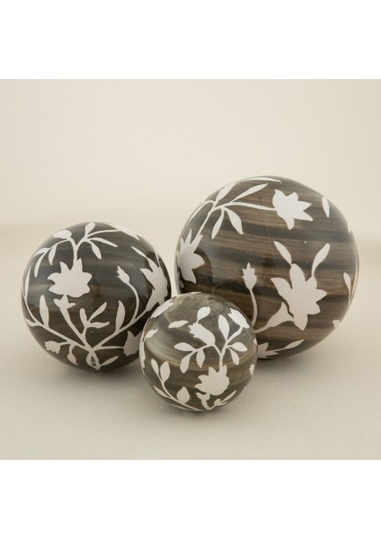 Luxury Lorea Orbs Dekoratif Obje 3 cm Natural 1 Adet