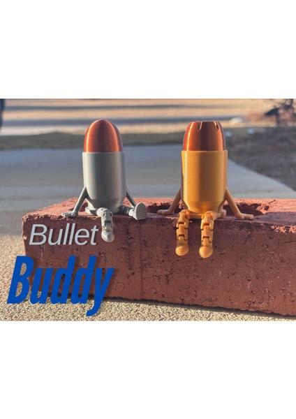 Luxury Dekoratif Obje - Bullet Buddy - 2’li Set 1 Adet