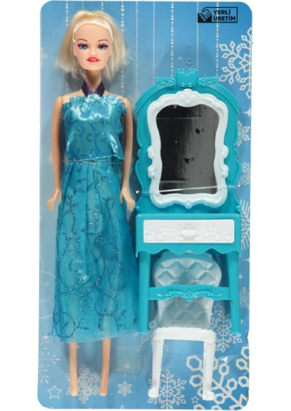 Luxury Oydas 02419 Snow Cıty Kart Makyaj Masalı Bebek 1 Adet modelleri