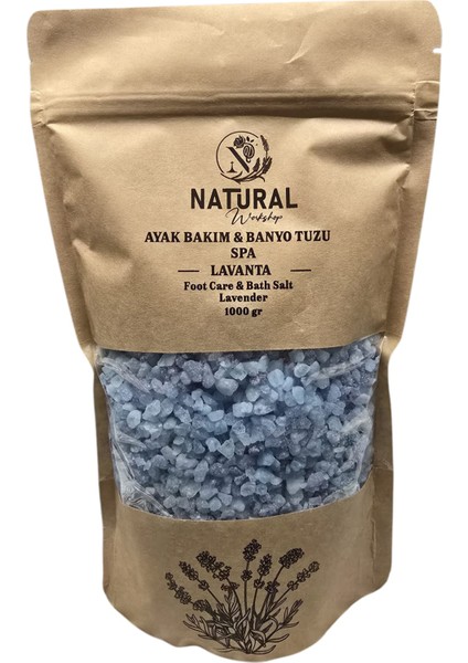 Natural Ayak Bakım ve Banyo Tuzu Lavanta 1000 gr