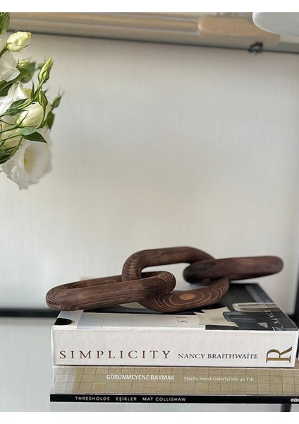 Luxury Ahşap Zincir, Ahşap Dekoratif Zincir, Ahşap,ahşap Rengi Zincir WR001-BN 1 Adet fırsatları