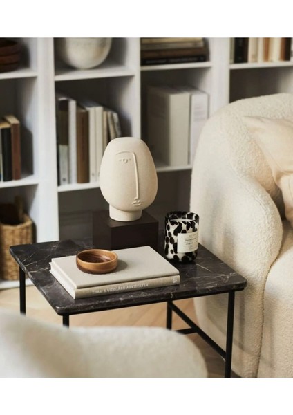 Luxury Dekoratif Soyut Yüz Şeklinde Küp Biblo Minyatür 1 Adet