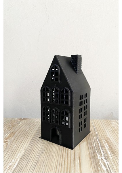 Luxury Dekoratif Siyah Ev Tealight Mum Hediyeli Plastik 15CM 1 Adet fiyatları