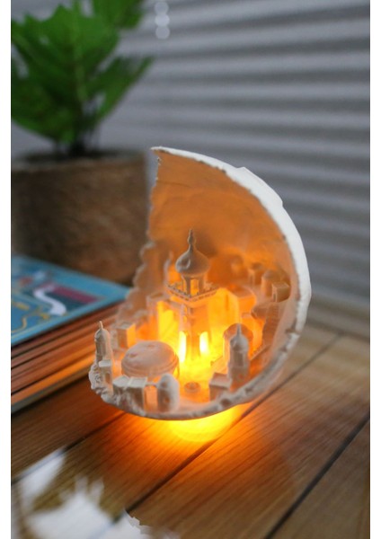 Luxury 13CM Boyutunda Ay Şehri Tealight Mumluk - Dekoratif Mumluk 1 Adet indirimleri