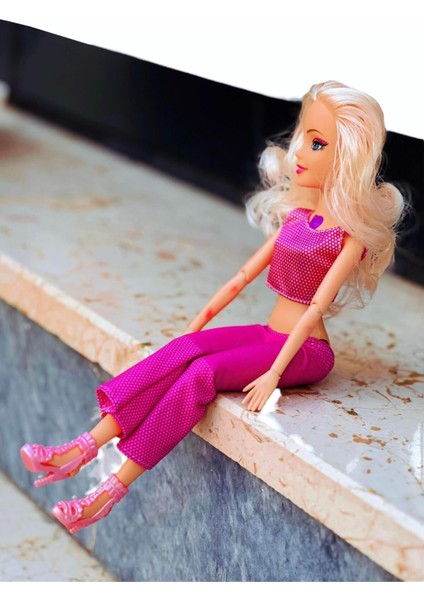 Luxury Barbie Müzikli Aksesuarlı Eklemli Bebek Oyun Seti 1 Adet modelleri