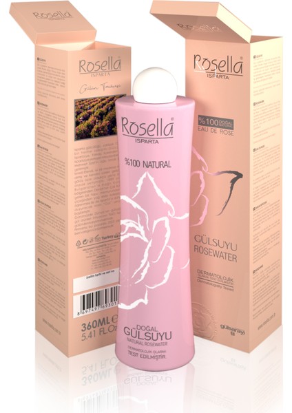 % 100 Doğal Saf Gül Suyu Mayası 360 ml