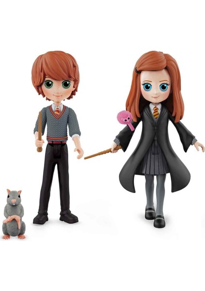 Luxury Harry Potter Magical Minis Ron Weasley ve Ginny Weasley Dostluk Seti 1 Adet