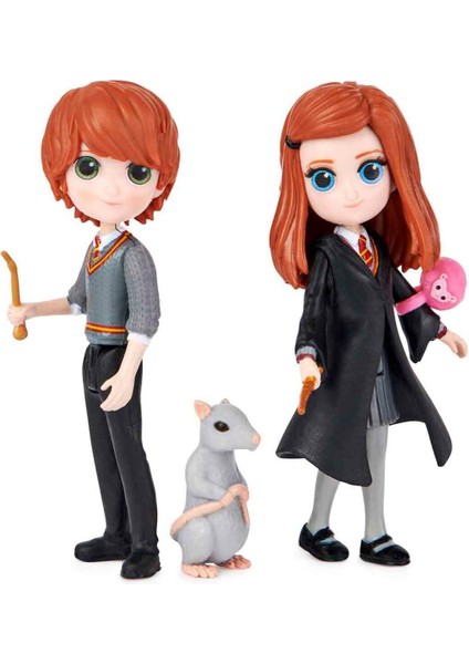 Luxury Harry Potter Magical Minis Ron Weasley ve Ginny Weasley Dostluk Seti 1 Adet