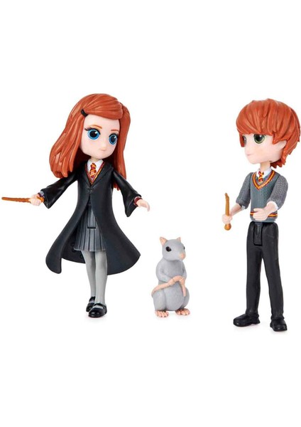 Luxury Harry Potter Magical Minis Ron Weasley ve Ginny Weasley Dostluk Seti 1 Adet