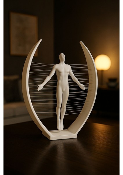 Luxury Voltrex Spırıtus Ruhun Özgürlüğü Temalı Modern Heykel Soyut Minimalist Dekoratif Obje 1 Adet fırsatları