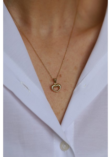 14 Ayar Altın Italyan Kalp Kolye Ucu fiyatları