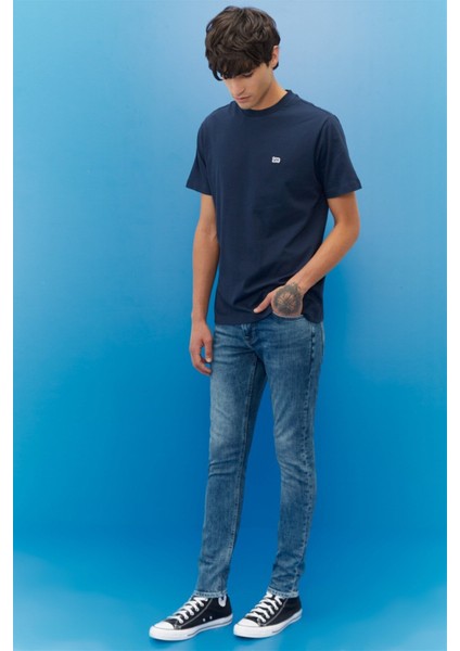 Malone Skinny Slim Fit Dar Kesim Normal Bel Esnek Jean Kot Pantolon