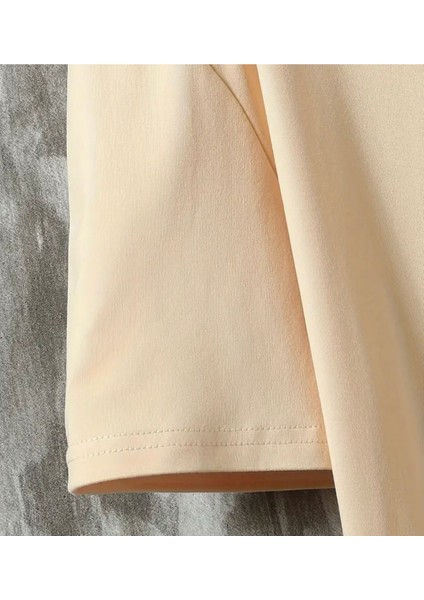 Ayı Baskılı Erkekler Için 2 Parça , Rahat Kısa Kollu Oversize T-Shirt ve Yazlık Bağcıklı Şort Takımı