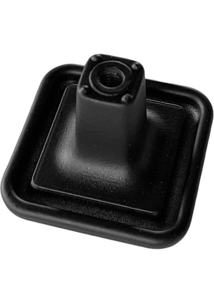 Mutfak ve Banyo Dolabı Kapakları ve Çekmeceler Için Kalın Metal Kulp Mobilya Dolap Kulbu Mat Siyah 2 Adet