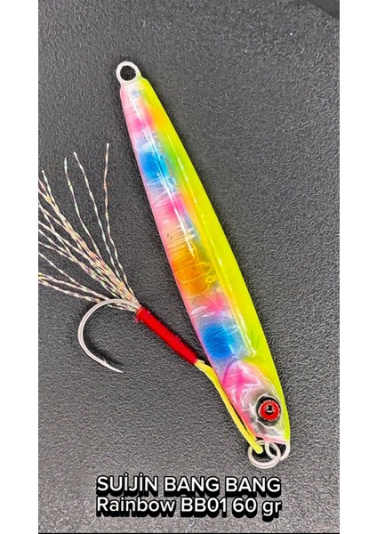 SUİJİN Jig Bang Bang Rainbow 60 gr.Metal Jig