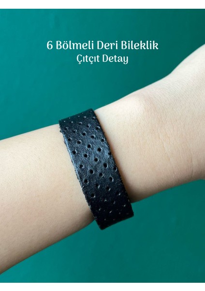 Unisex Gerçek Deri Bileklik Çıtçıt Detay Kolay Kullanım