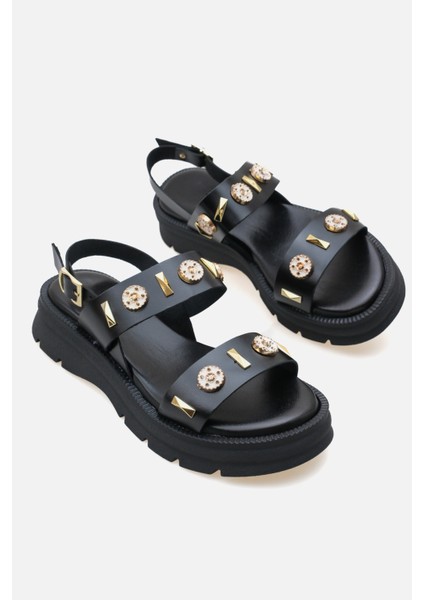 - Günlük Kadın Deri Sandalet