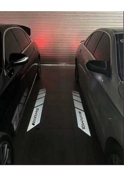Mercedes W205 - W213 C ve E Serisi Uyumlu Ayna Altı Amg Aydınlatma (Amg Ambiyans)