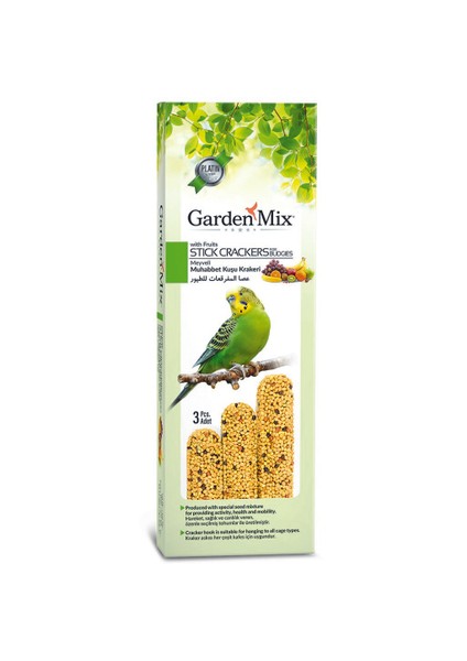 Gardenmix Platin Meyveli Kuş Krakeri 3lü x 3 Adet Ferrg