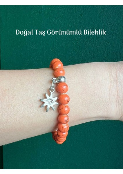 Sallantılı Renkli Figürlü Çatlak Boncuk Bileklik Canlı Renkler