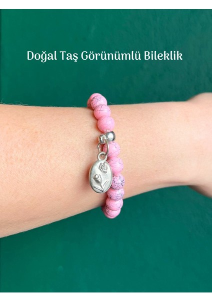 Sallantılı Renkli Figürlü Çatlak Boncuk Bileklik Canlı Renkler