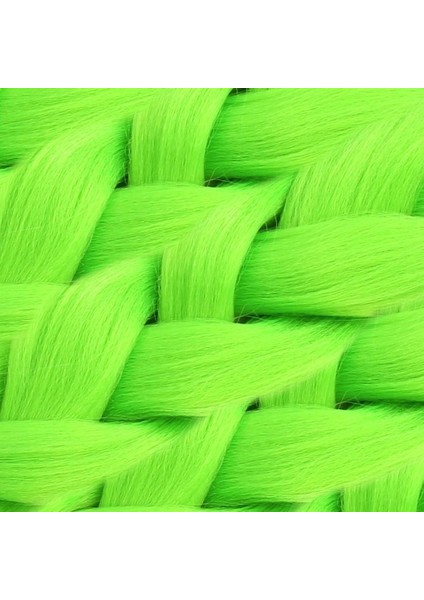 Sentetik Örgülük Saç 100 gr Neon Yeşil modelleri