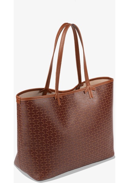 Tooche Kadın Monogram Su Geçirmez Omuz ve El Takım Çanta&clutch