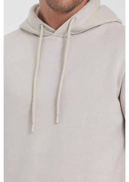3 Ip Şardonlu Kapuşonlu Cepsiz Sweatshirt RD24KE054902