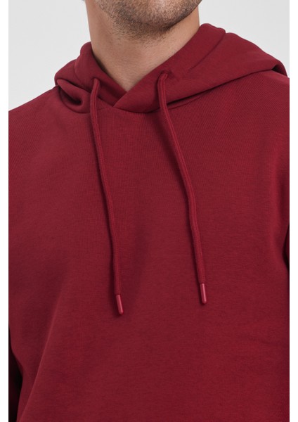 3 Ip Şardonlu Kapuşonlu Cepsiz Sweatshirt RD24KE054902