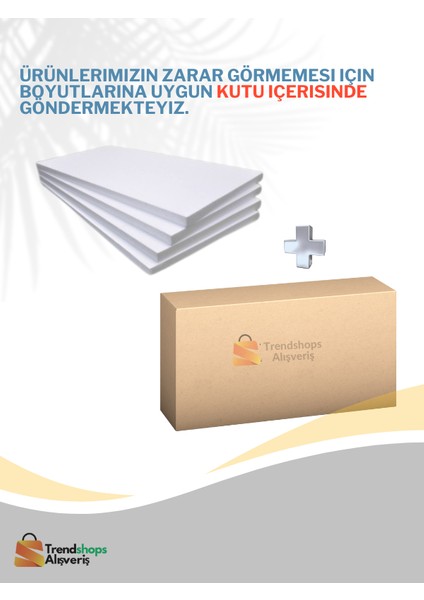 Tsa 10 Adet 1 cm 50X50CM Strafor Köpük Levha