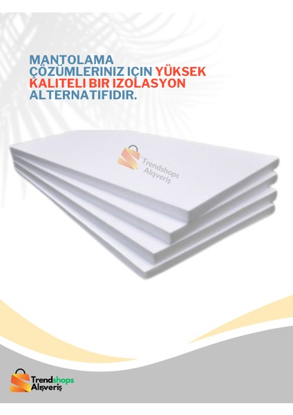 Tsa 10 Adet 1 cm 50X50CM Strafor Köpük Levha