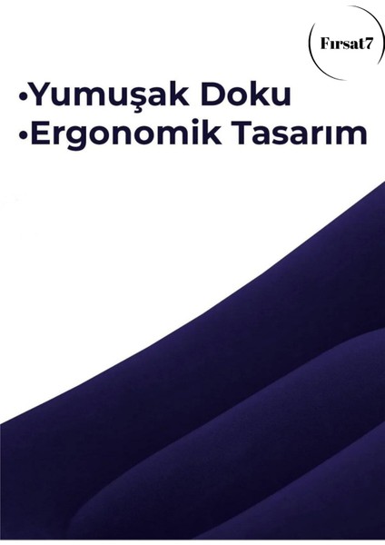 Kadife Kaplı Şişme Yastık Küçük Kamp Yastığı Seyahat Yastığı 1 Adet Şişme Yastık Kadife Kaplamalı