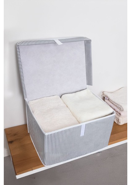 Kapaklı Çok Amaçlı Çamaşır-Saklama-Düzenleme Vb Hurç Kutu - 40 x 30 x 26 - Mini modelleri