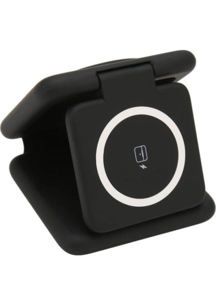 3'lü Kablosuz Şarj Standı iPhone Apple Watch Airpods Android Uyumlu Telefon Hızlı Şarj Katlanabilir fırsatları
