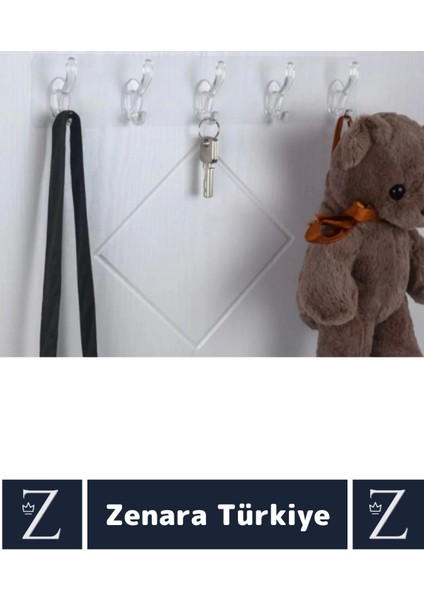 Premium Çok Fonksiyonlu Mutfak Banyo Askısı Iz Bırakmaz Kendinden Yapışkanlı 5 Kancalı Askı Seti fiyatları