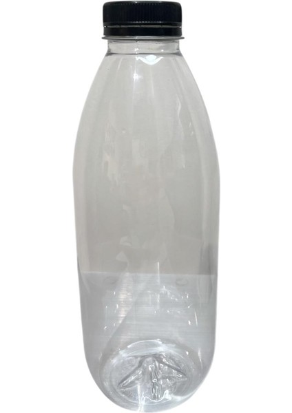 1lt Şeffaf Plastik Süt Şişesi, 12 Adet, Süt Şişesi, Ayran Şişesi, Meşrubat Şişesi Plastik Şişe,