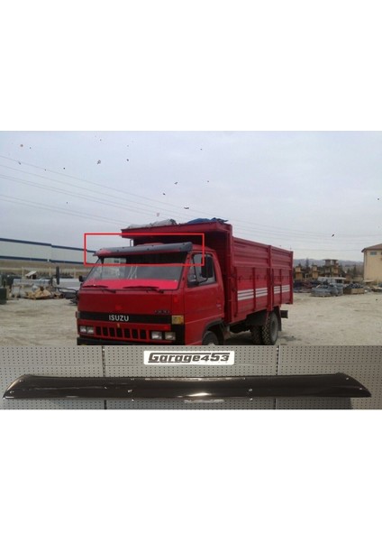 449 - Eskı Isuzu Ön Cam Güneşliği Mika Parlak Siyah GARAGE453
