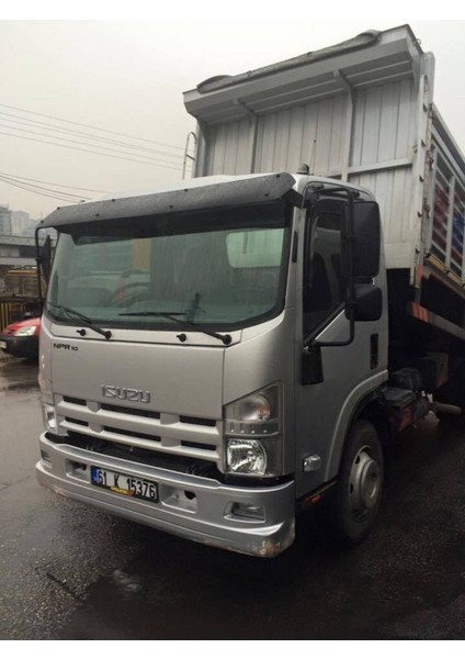 GARAGE453 Isuzu Npr Long Genis Kupa Ön Cam Güneşliği Parlak Siyah
