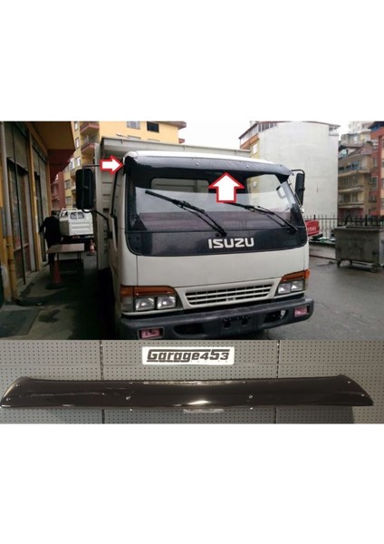 Isuzu Npr Şampiyon Nkr Wıde Nqr Ön Cam Güneşliği Mika Parlak Siyah GARAGE453