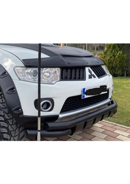 L200 2007 - 2015 Off Road Siyah Ön Koruma PST24 Mat Black GARAGE453