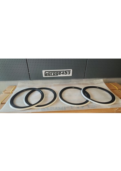 13 Inç Lastik Yanağı Takımı Siyah Beyaz GARAGE453