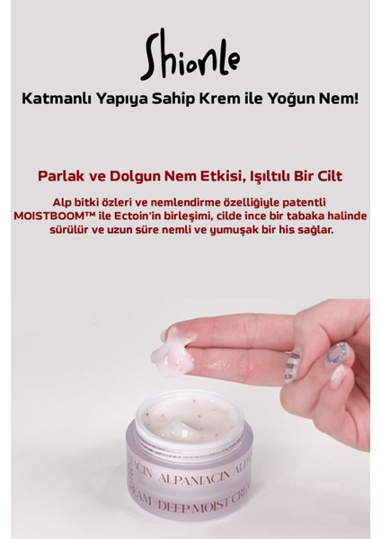 Leke Karşıtı,yoğun Nem Boncuklu Alp Çiçeği Özütü Yeni Nesil Kore Moist Krem 50ML