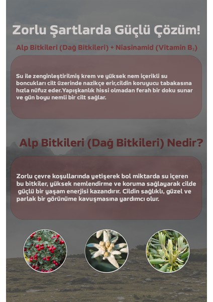 Leke Karşıtı,yoğun Nem Boncuklu Alp Çiçeği Özütü Yeni Nesil Kore Moist Krem 50ML
