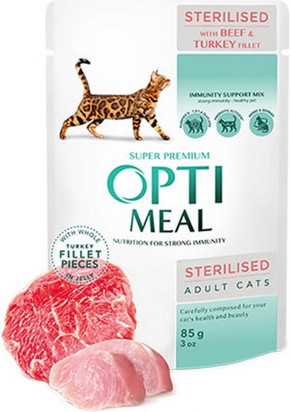 Dana-Hindi Soslu Tahilsiz Yaş Kisir Kedi Mamasi 85 gr x 6 Adet Yktsn
