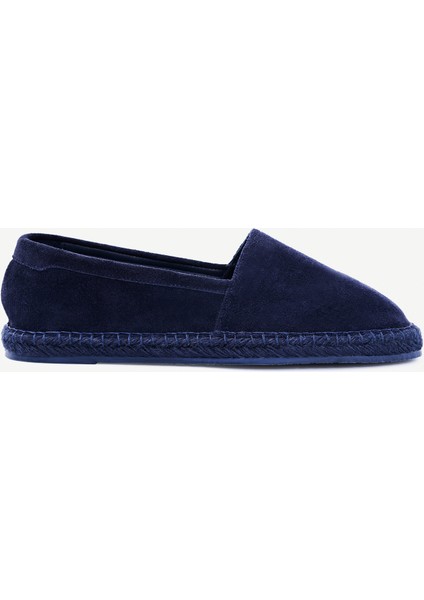 Jüt Tabanlı Deri Espadril