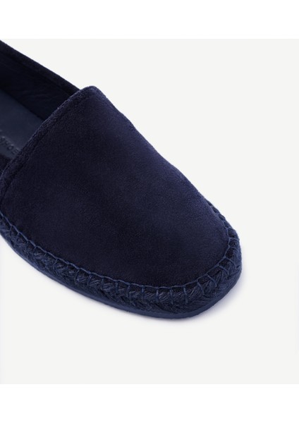 Jüt Tabanlı Deri Espadril
