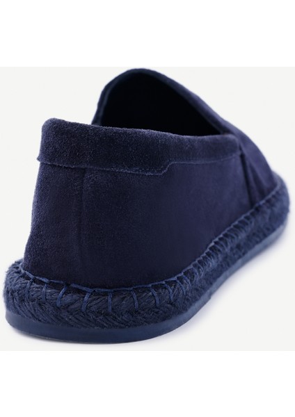 Jüt Tabanlı Deri Espadril