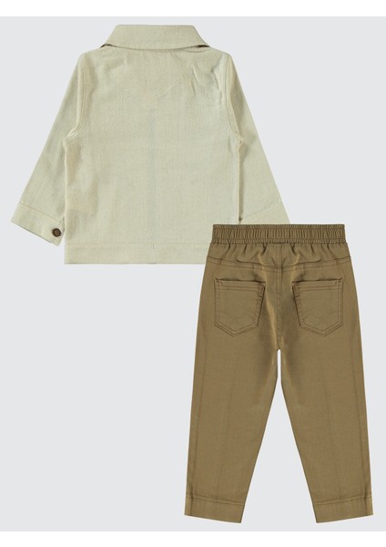 Erkek Çocuk 3'lü Takım 2-5 Yaş Bej fiyatları