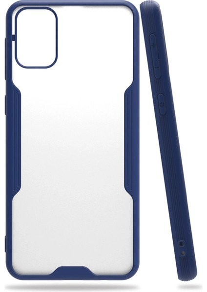 Samsung Galaxy M31 Kılıf Platin Silikon - Lacivert Ferrg